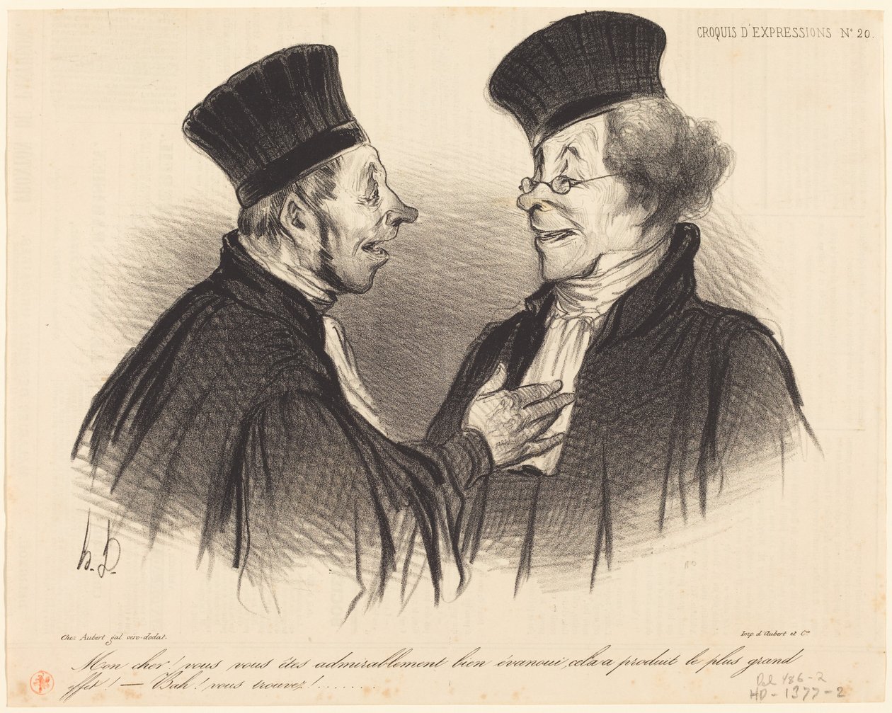My dear! you have admirably... fainted... by Honoré Daumier
