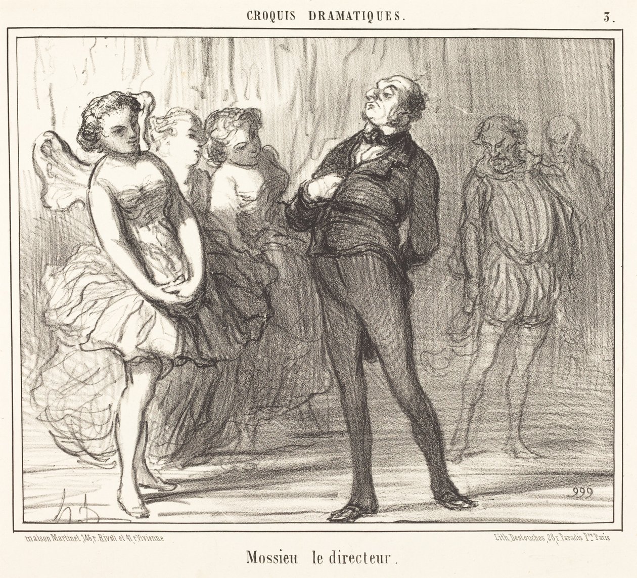 Mossieu le directeur by Honoré Daumier