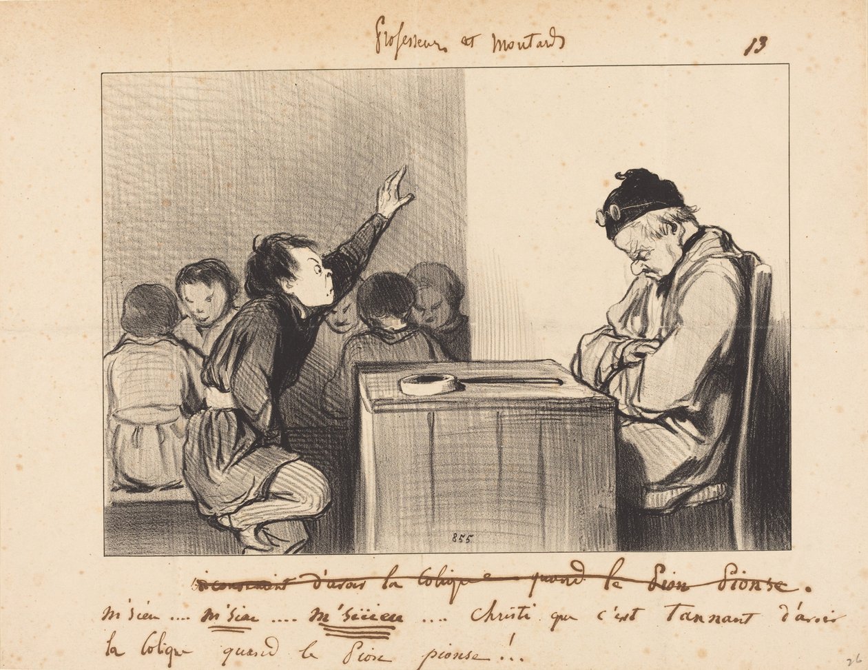 Sir... how tiresome it is to have colic when... by Honoré Daumier