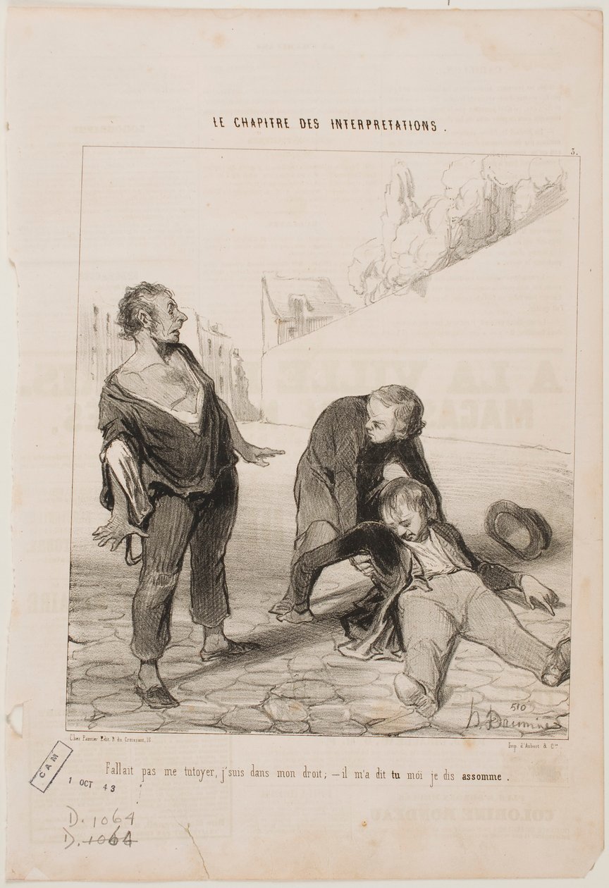 No reason to call me by my first name ... by Honoré Daumier