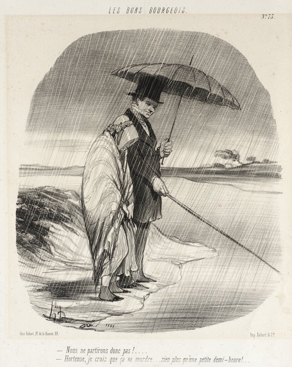 We Will Not Leave Then!... by Honoré Daumier