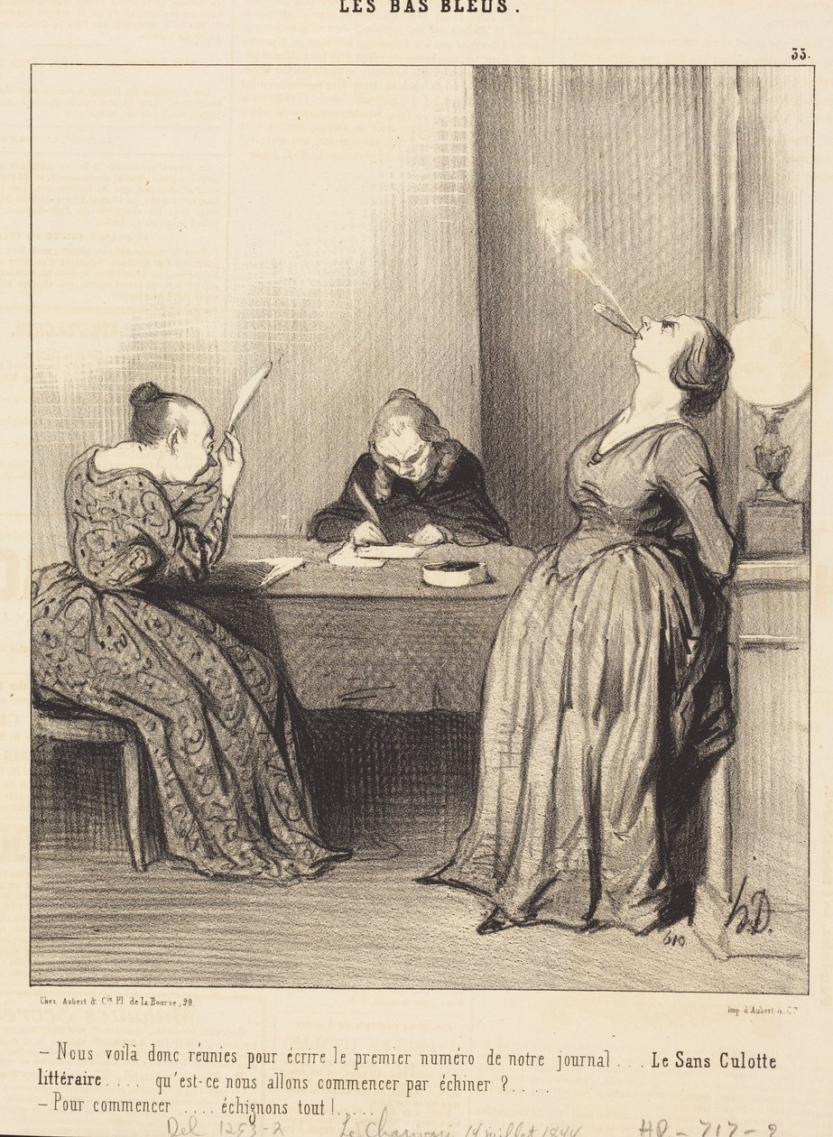 Here we are... gathered to write the first issue... by Honoré Daumier