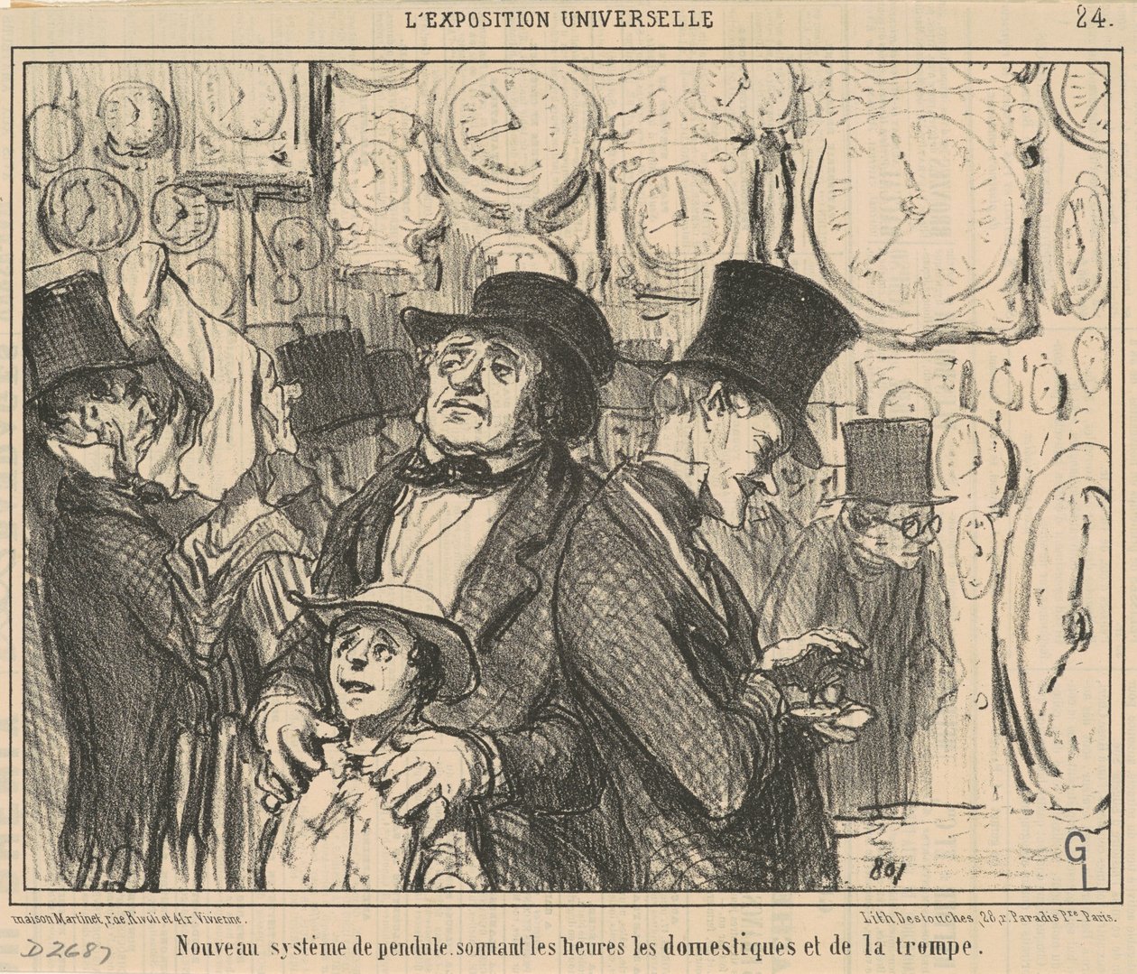 New System of Pendulum by Honoré Daumier