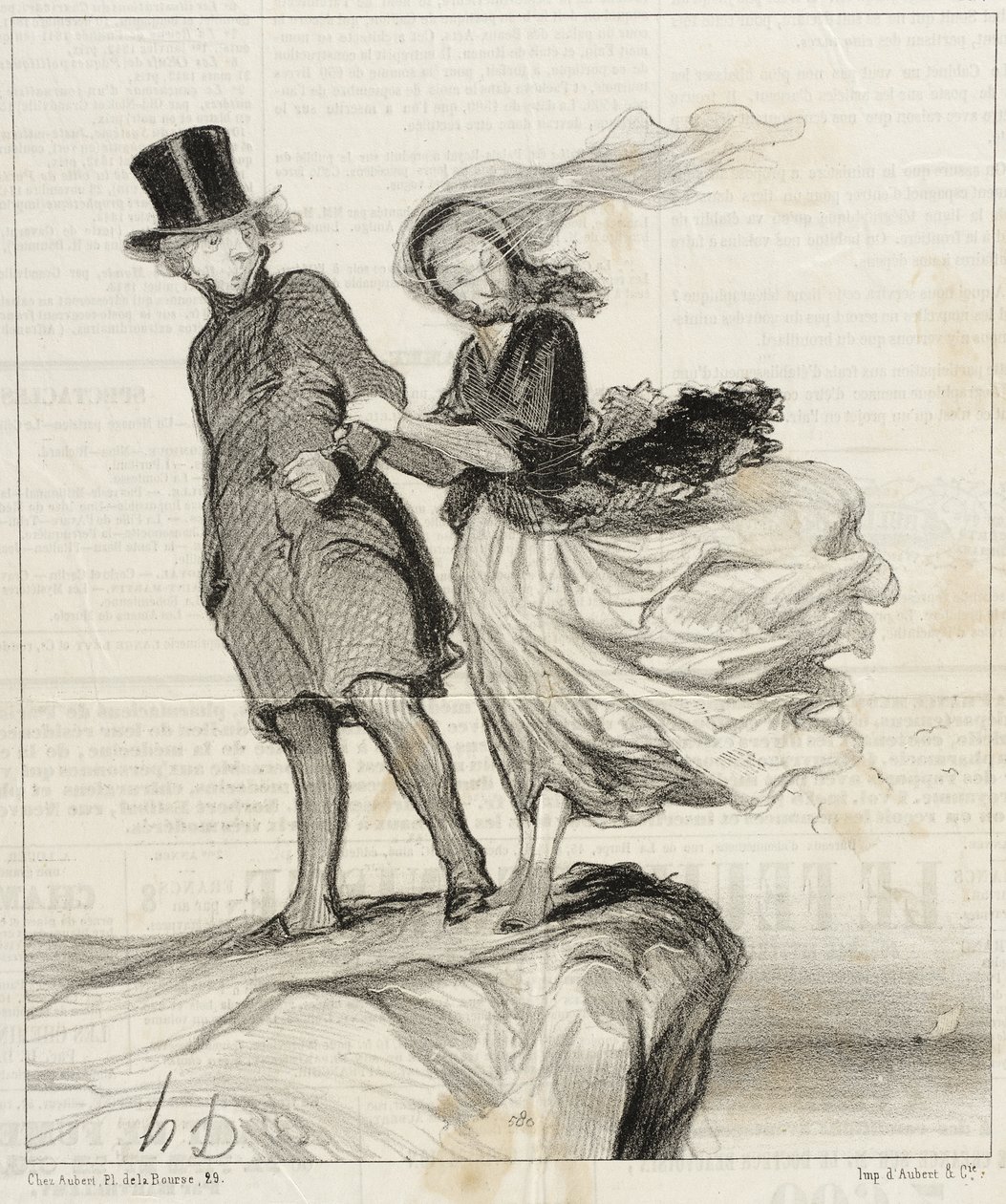 O my idolized Victor...a poetic idea comes to me!... by Honoré Daumier