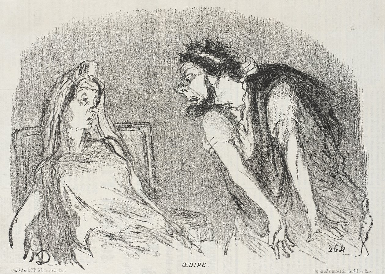 Oedipus by Honoré Daumier
