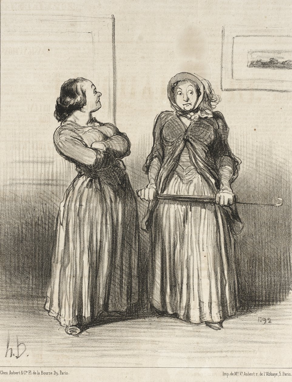 It is Said that Pretty Women are...Requested... by Honoré Daumier