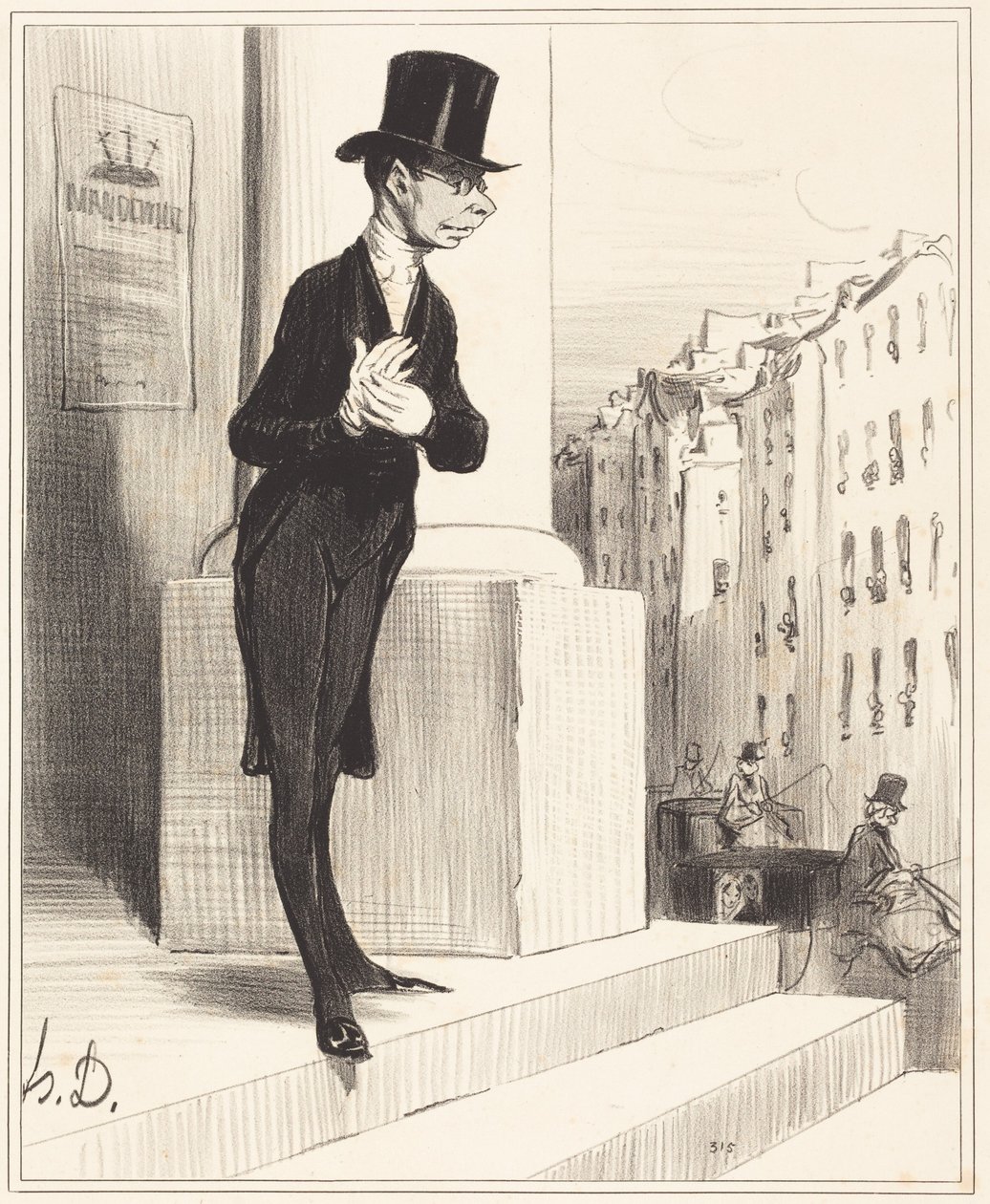 Pique-Assiette by Honoré Daumier