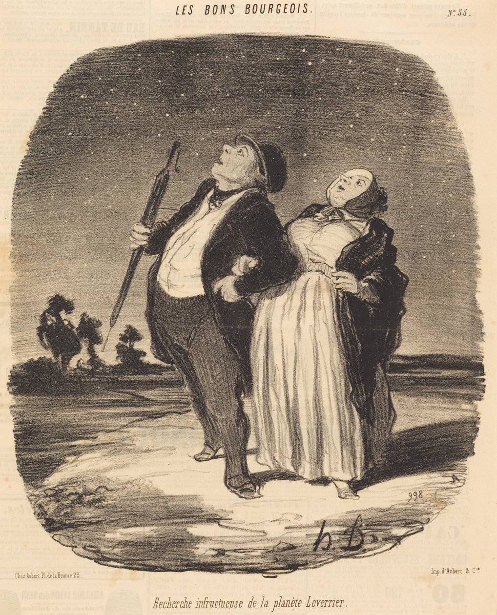 Unsuccessful Search for the Leverrier Planet by Honoré Daumier