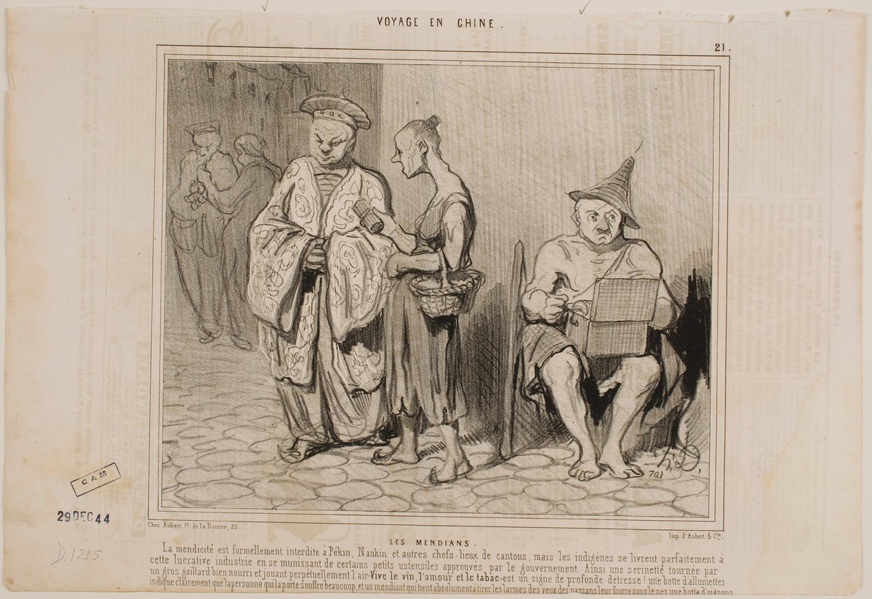 The Beggars by Honoré Daumier