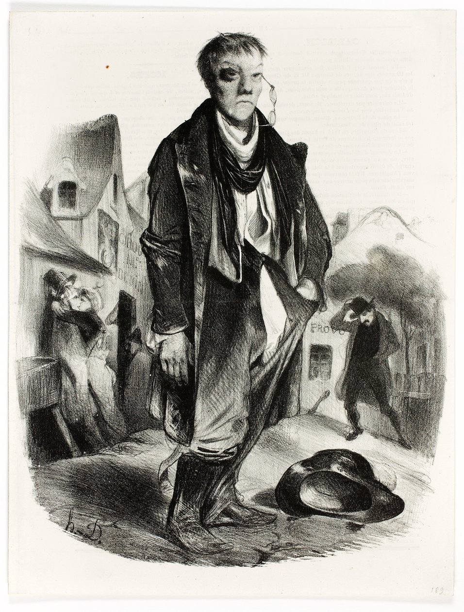 The Drunkard by Honoré Daumier