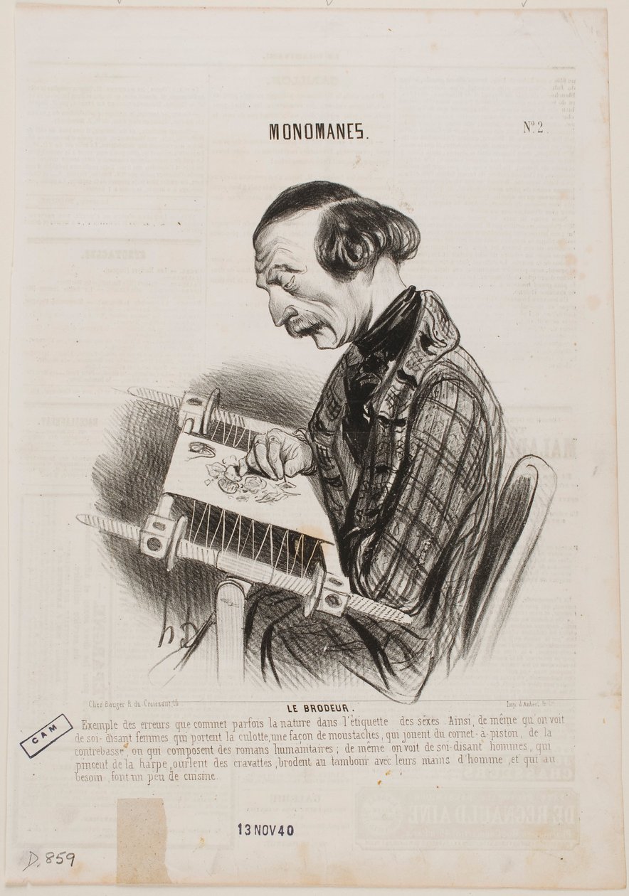 The Embroiderer by Honoré Daumier