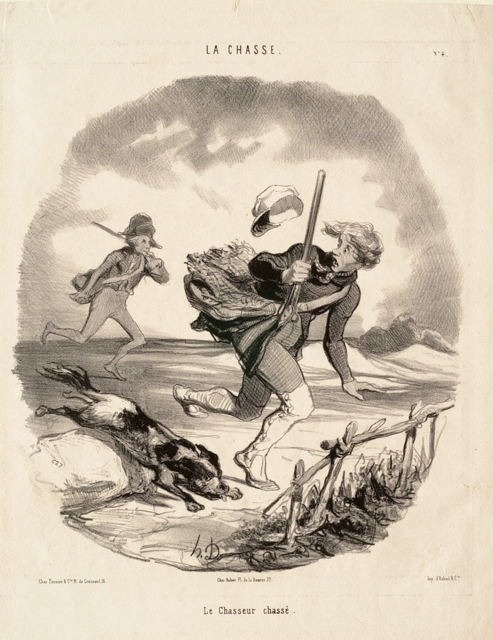 The Hunted Hunter by Honoré Daumier