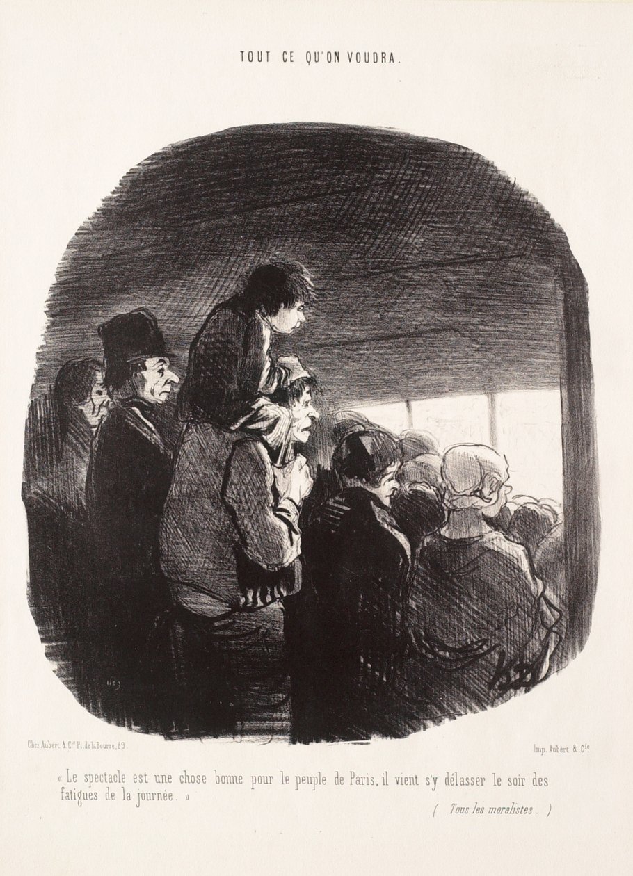 The Show is a Good Thing for the People of Paris by Honoré Daumier
