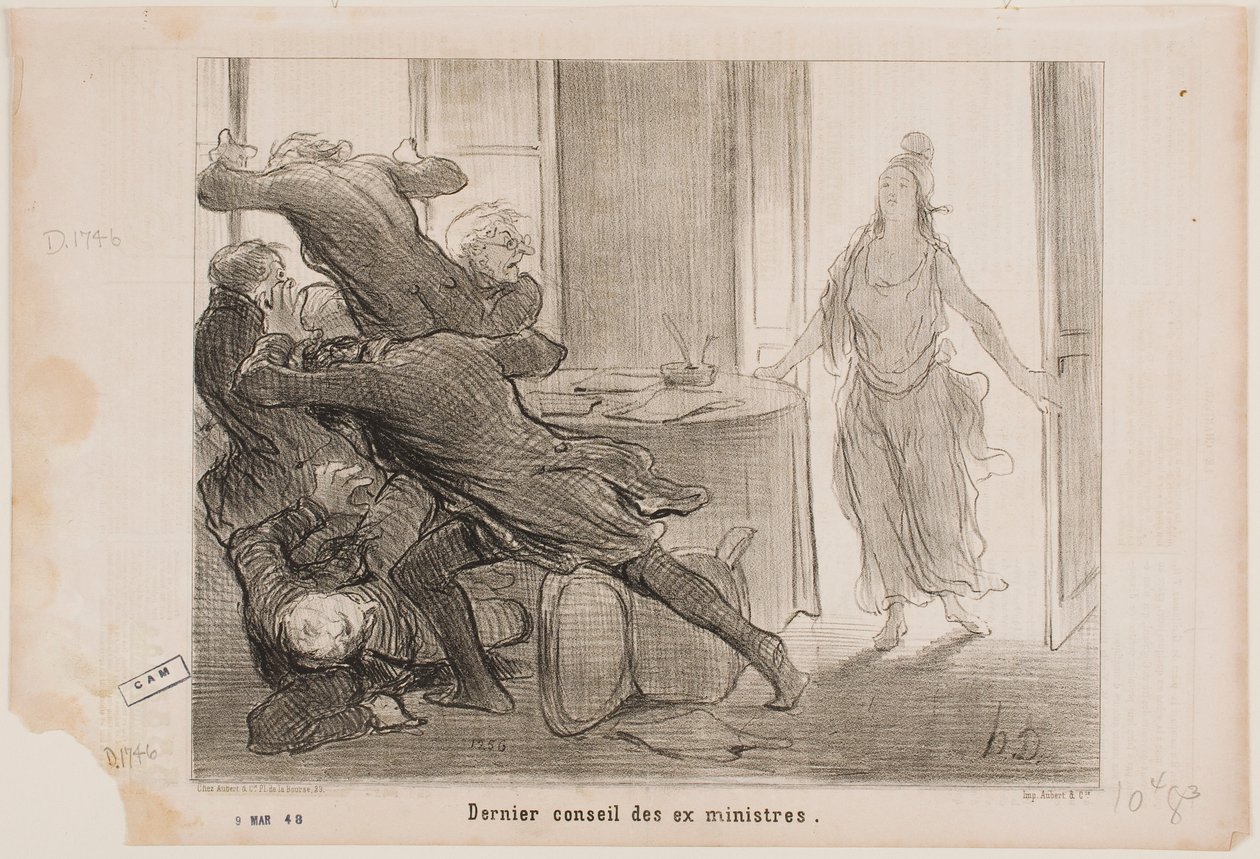 The Last Cabinet Meeting of the Ex-Ministers by Honoré Daumier