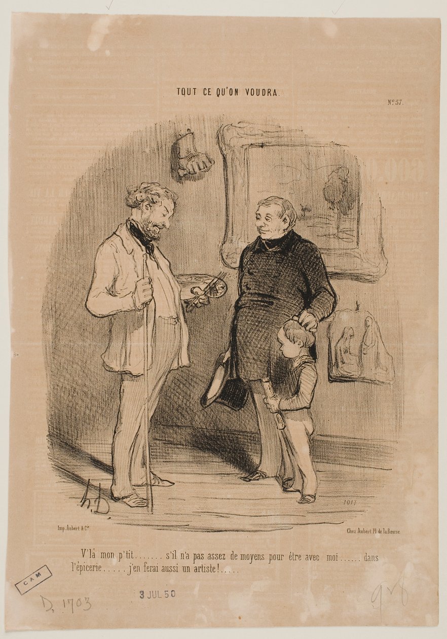 This is My Youngest... by Honoré Daumier