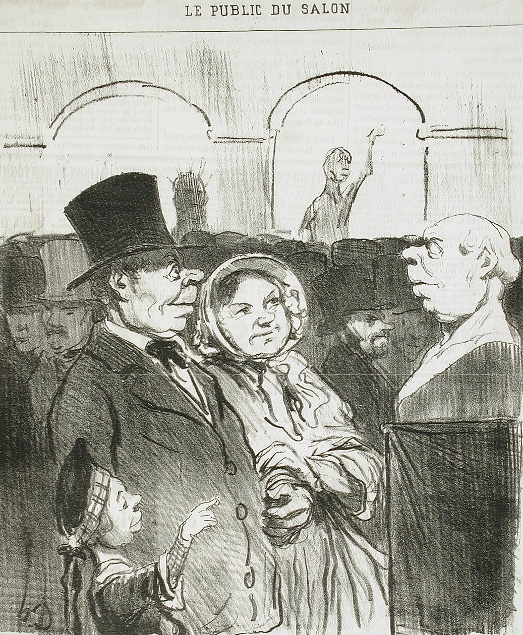 Look, Dad, there you are!... by Honoré Daumier