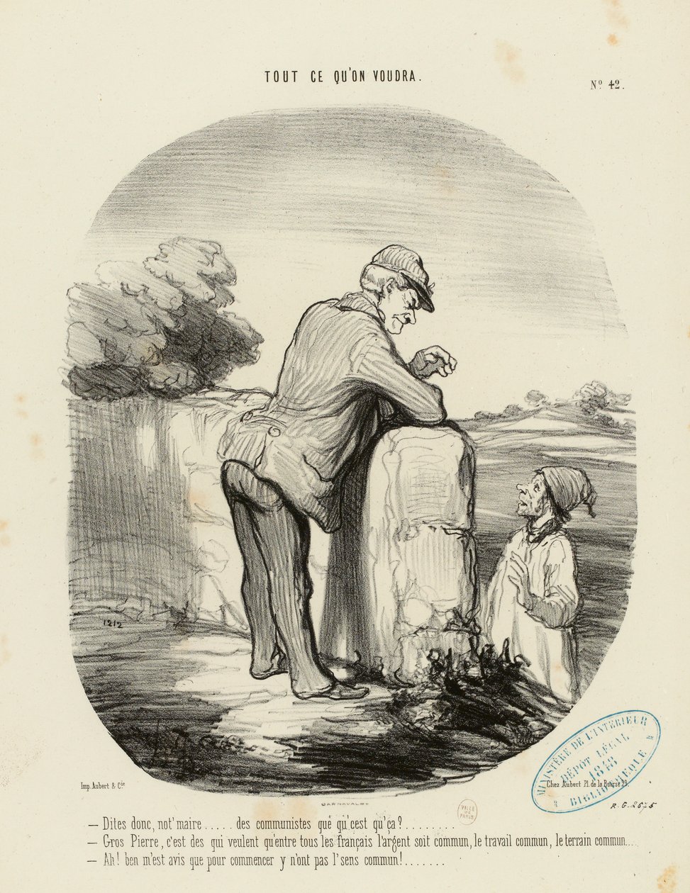 Whatever You Want No. 42: - So Tell Me, Mr. Mayor... What Are Communists? ... by Honoré Daumier