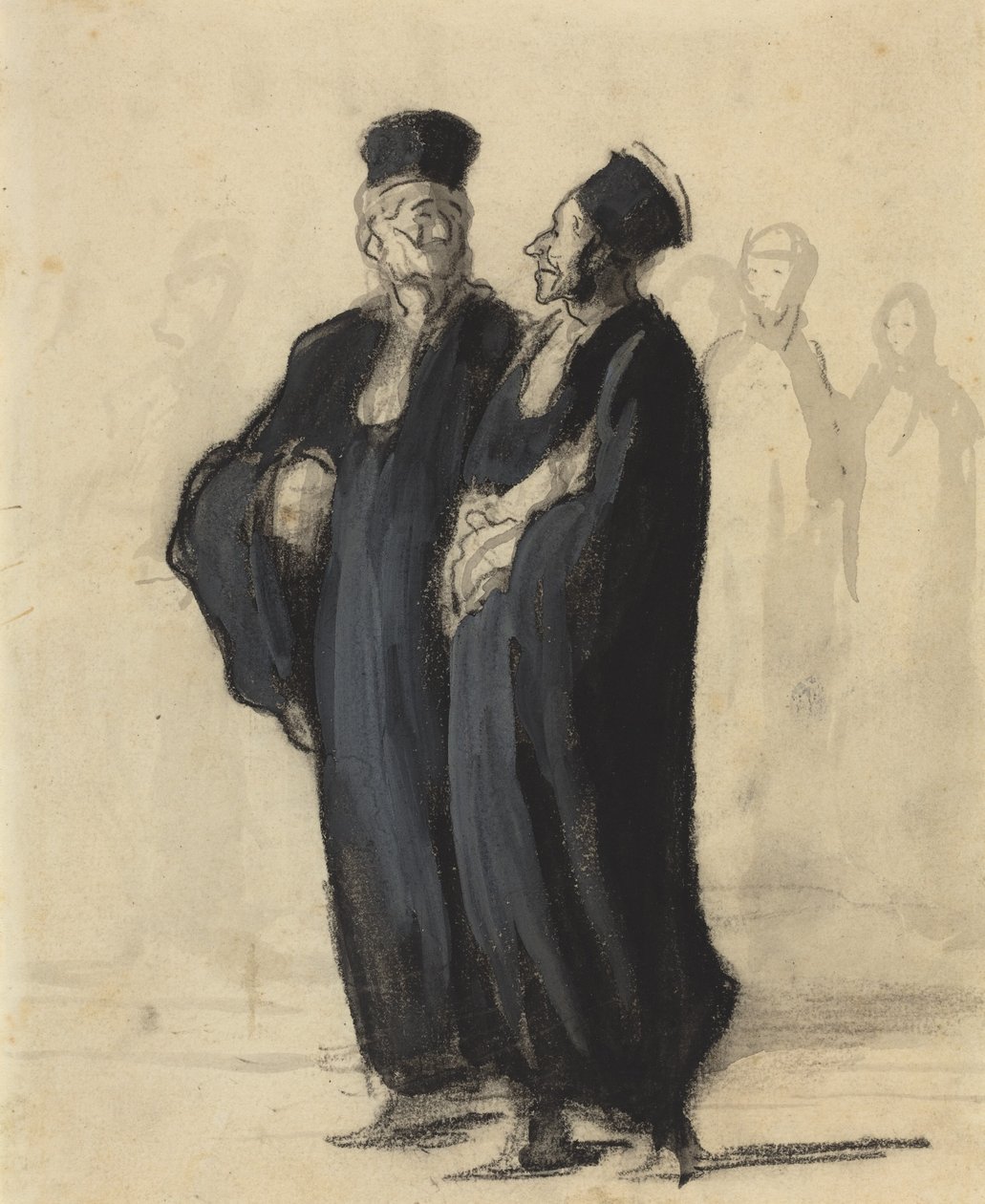 Two Lawyers by Honoré Daumier