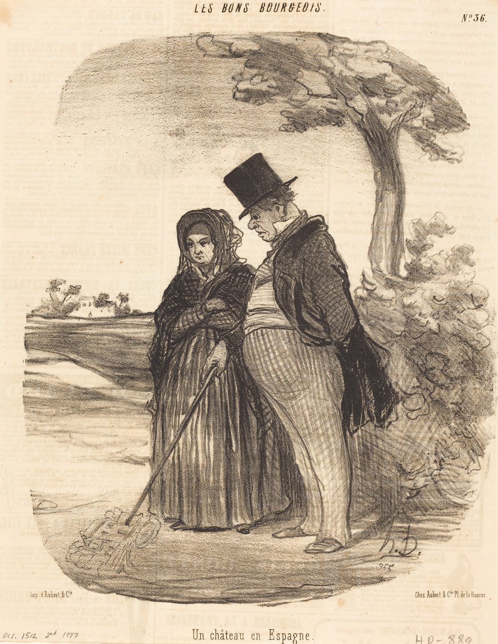 A Castle in Spain by Honoré Daumier
