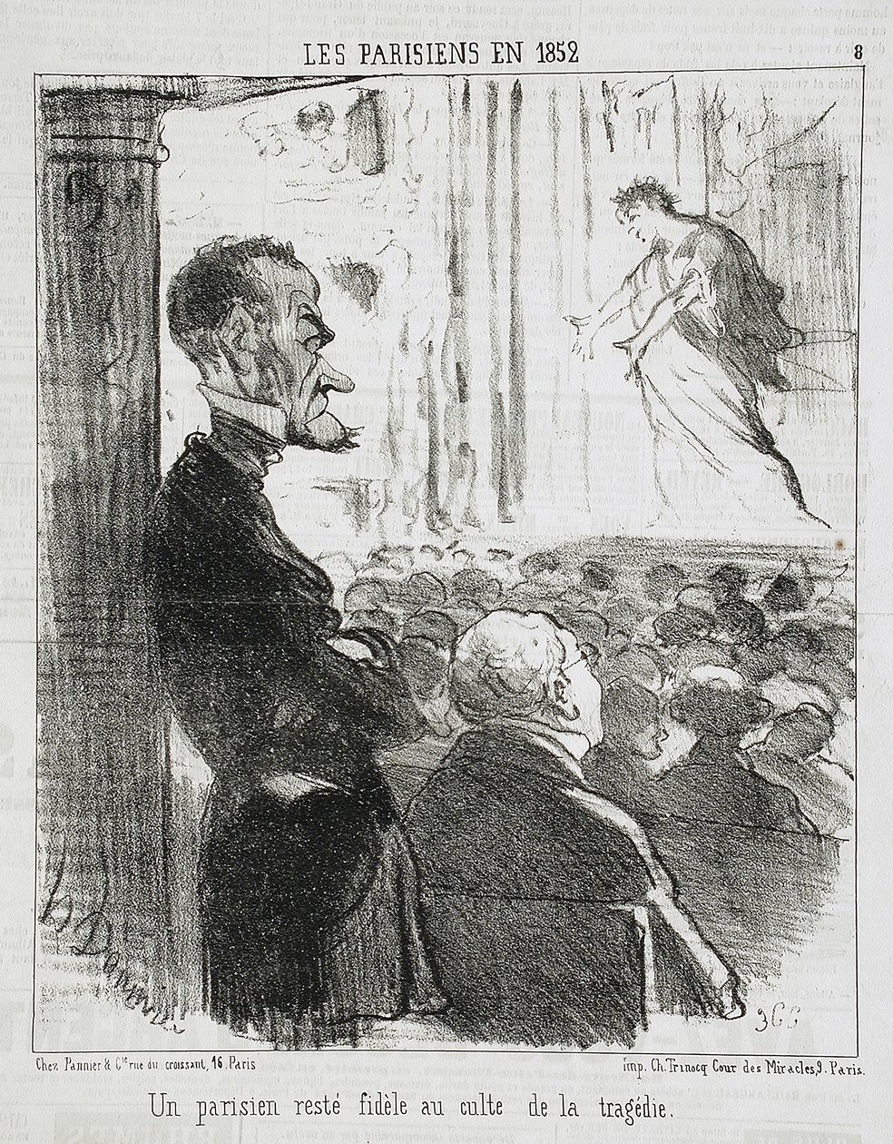 A Parisian Remained Faithful... by Honoré Daumier