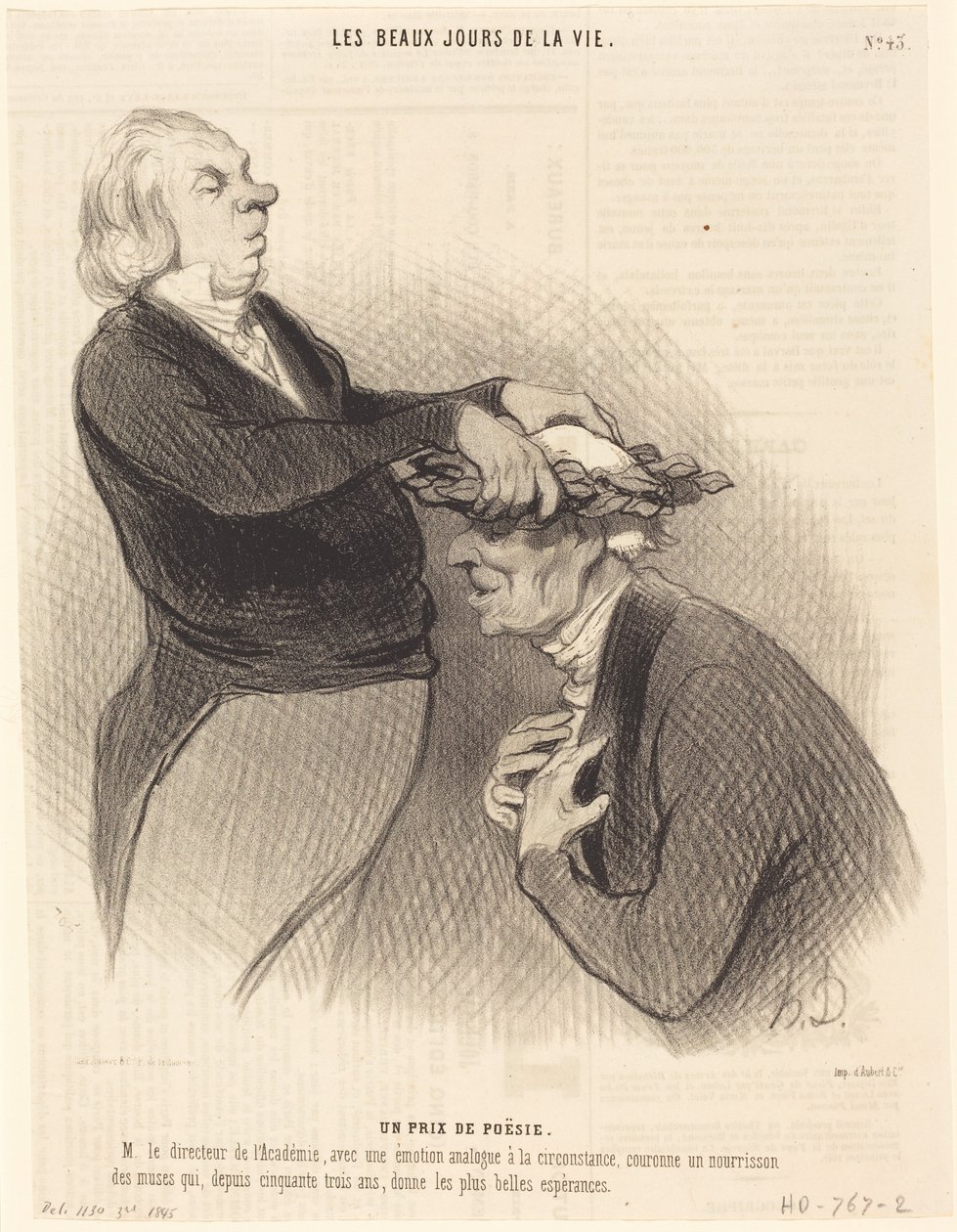 A Poetry Prize by Honoré Daumier