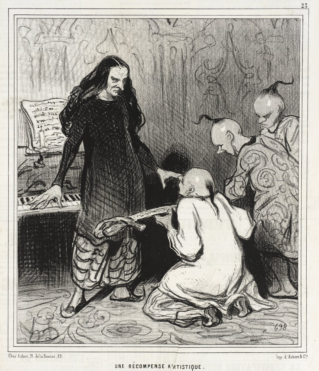 An Artistic Reward by Honoré Daumier