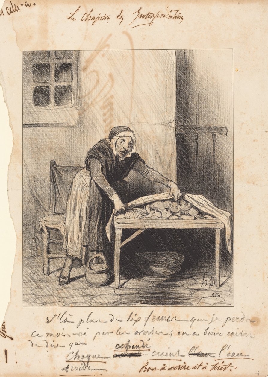 There are more than six francs that I lose... by Honoré Daumier