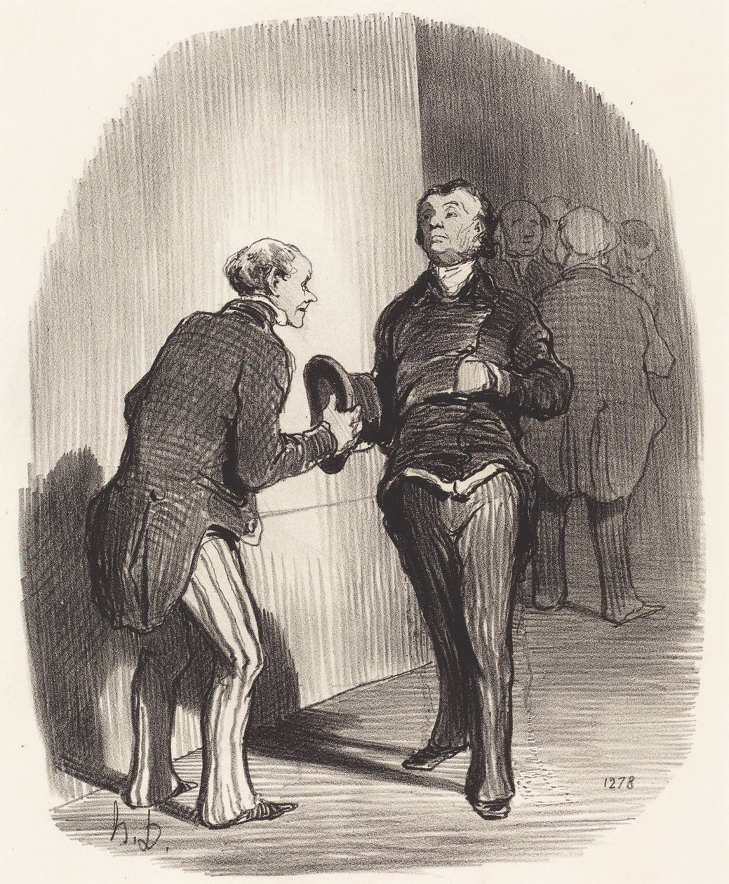 View of a Ministerial Antechamber... by Honoré Daumier