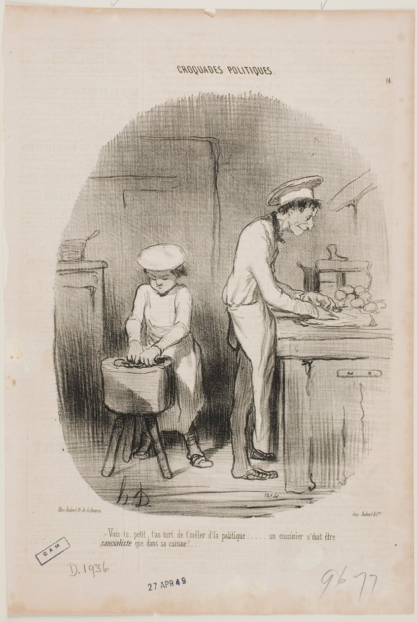 You see, young fellow, you really shouldn’t meddle with politics. by Honoré Daumier