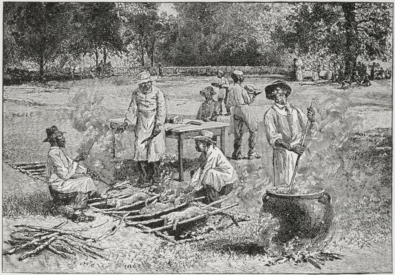 A Southern Barbecue, Illustration from 