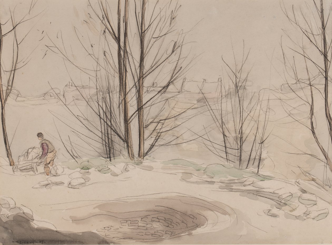 Carshalton Quarry, 1907 by Horace Mann Livens