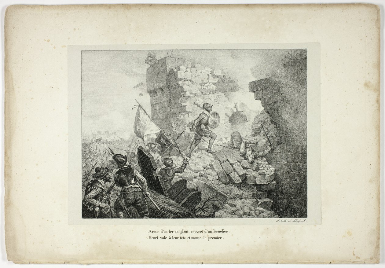 Armed with a Bloody Iron, Covered with a Shield... by Horace Vernet
