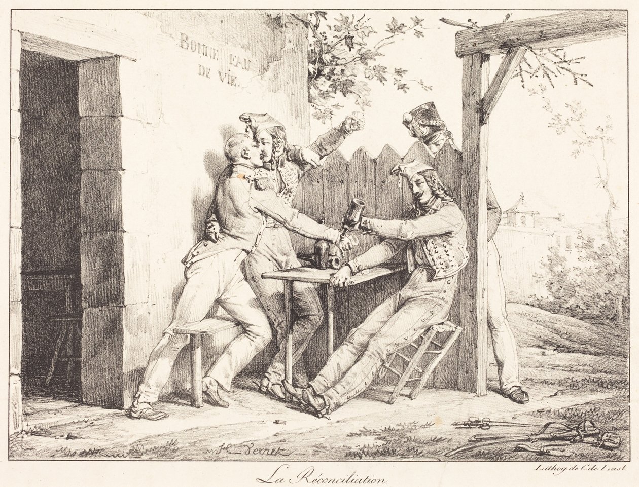 The Reconciliation by Horace Vernet