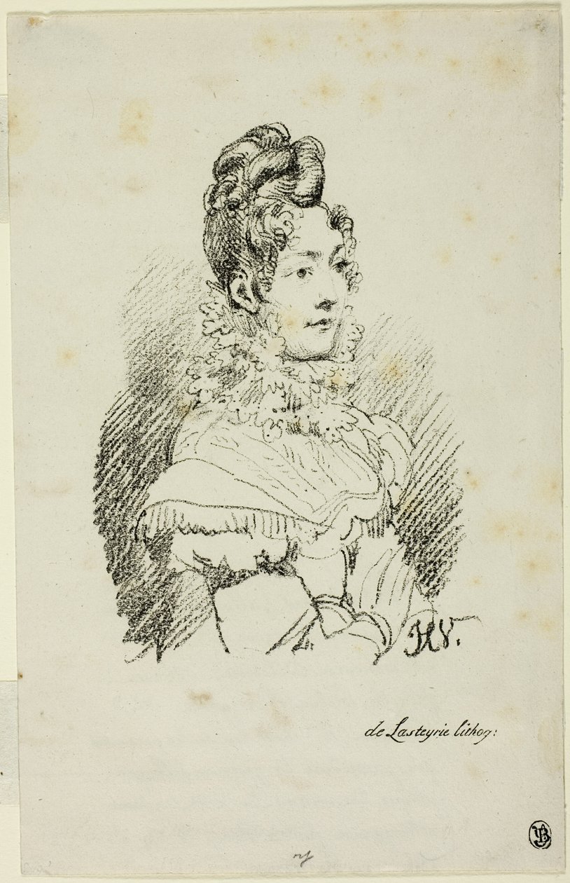 Portrait of Madame Perregaux by Emile Jean Horace Vernet