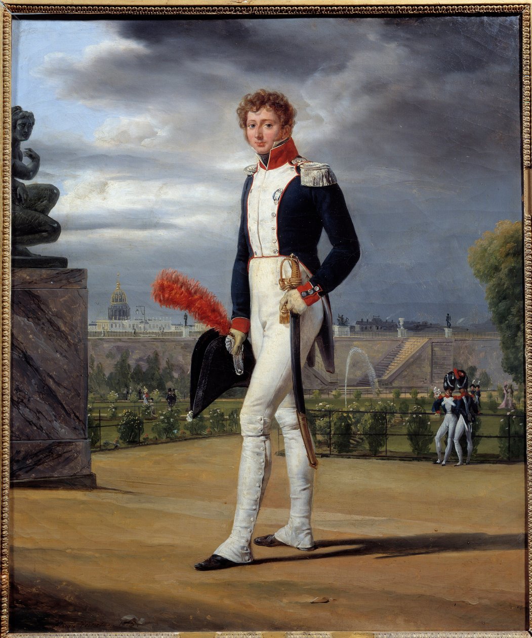 Portrait of collector Philippe Lenoir (1785 - 1867) by Emile Jean Horace Vernet