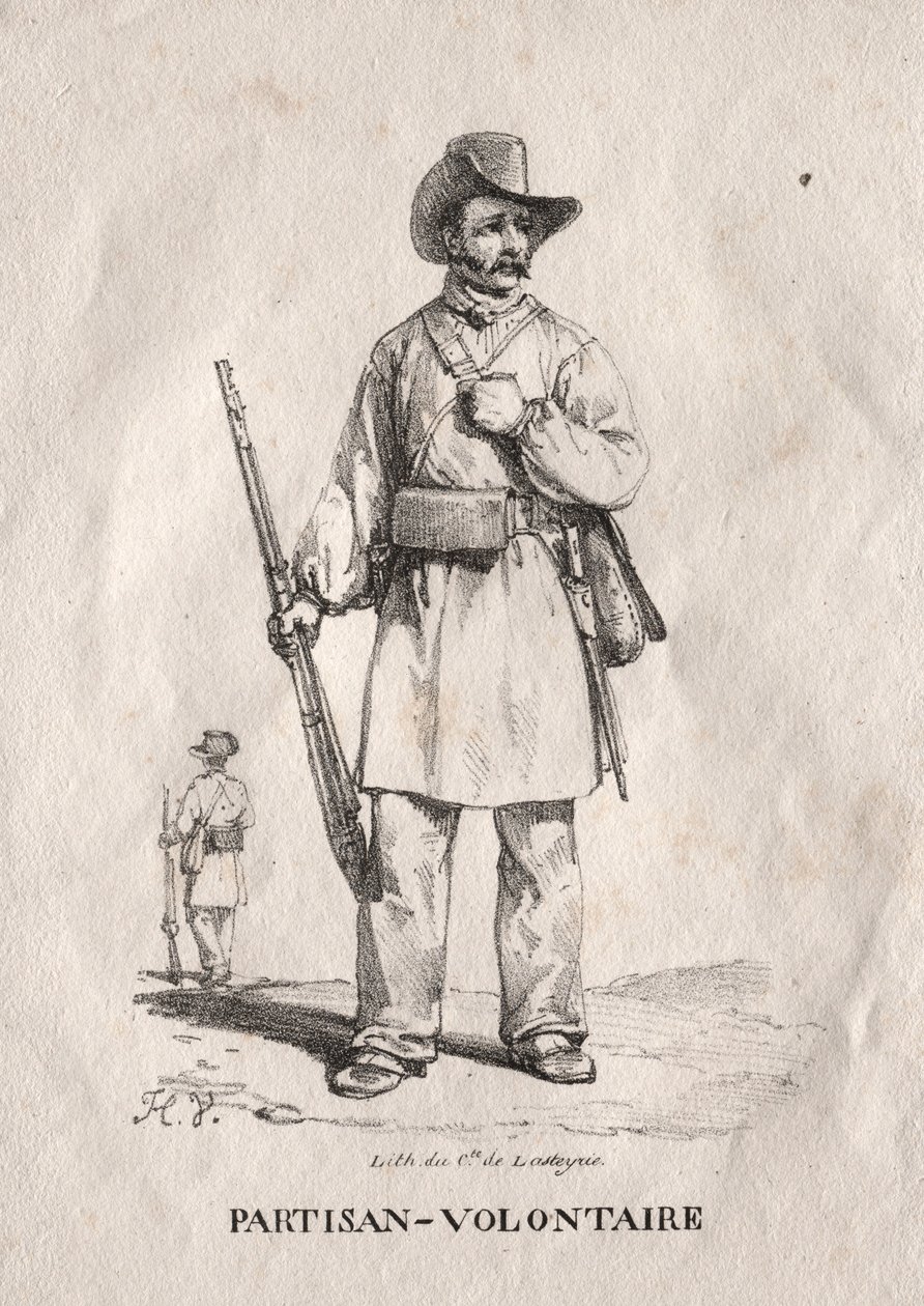 Voluntary Partisan, 1822 by Emile Jean Horace Vernet