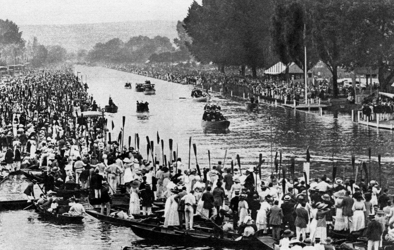 Henley Regatta, Oxfordshire, 6th July 1912 by Horace Walter Nicholls