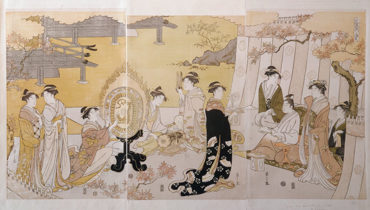 Concert with Ancient Instruments by Hosoda Eisho