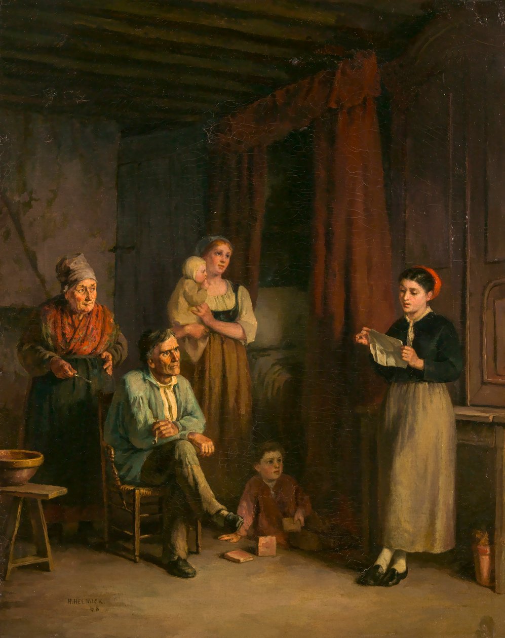 The Emigrant's Letter by Howard Helmick: Buy fine art prints
