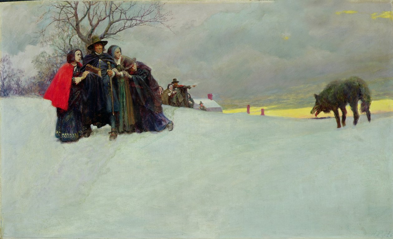 A Wolf Had Not Been Seen in Salem for Thirty Years by Howard Pyle
