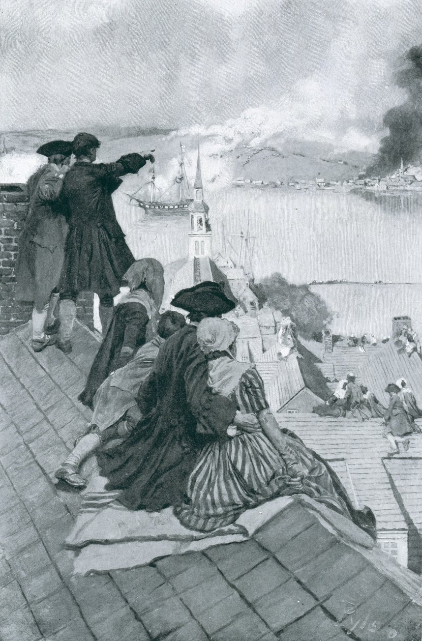 Watching the Fight at Bunker Hill (illustration from 