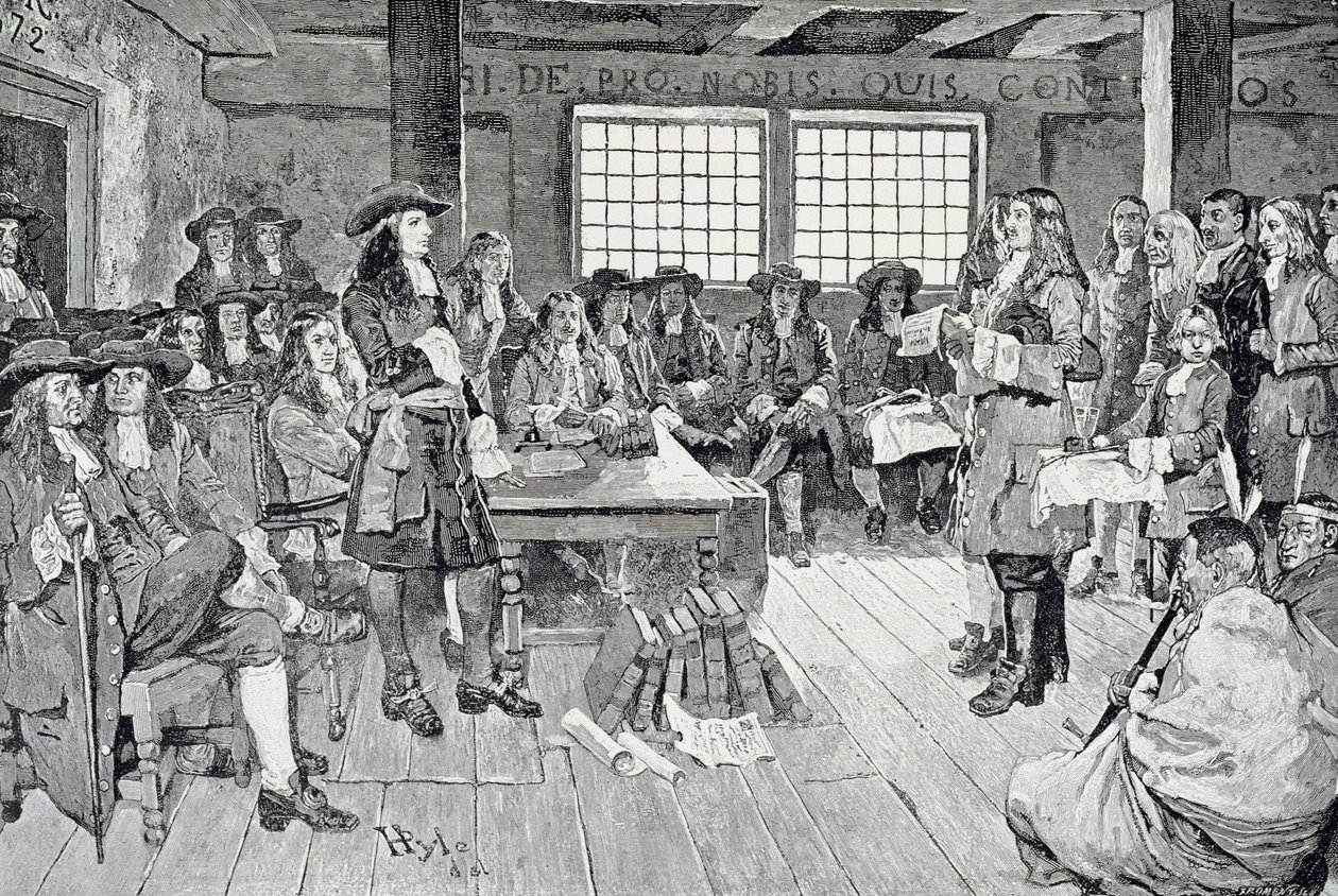 William Penn in Conference with the Colonists, Illustration from 