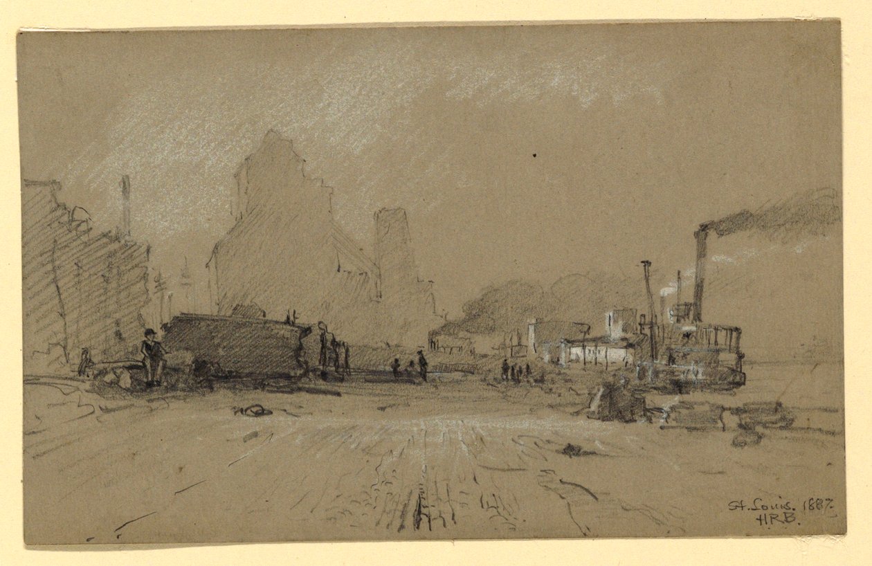 At the Mississippi in St. Louis by Howard Russell Butler