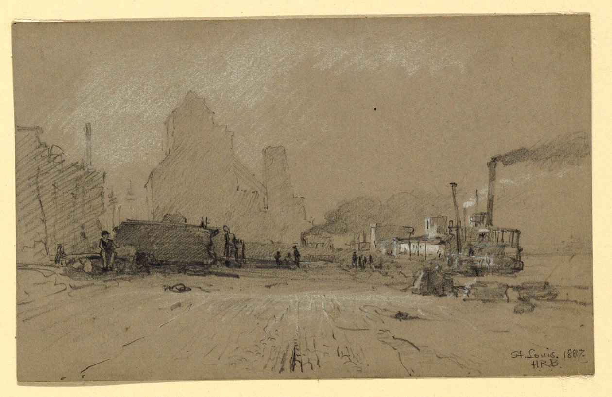 At the Mississippi in St. Louis, 1887 by Howard Russell Butler