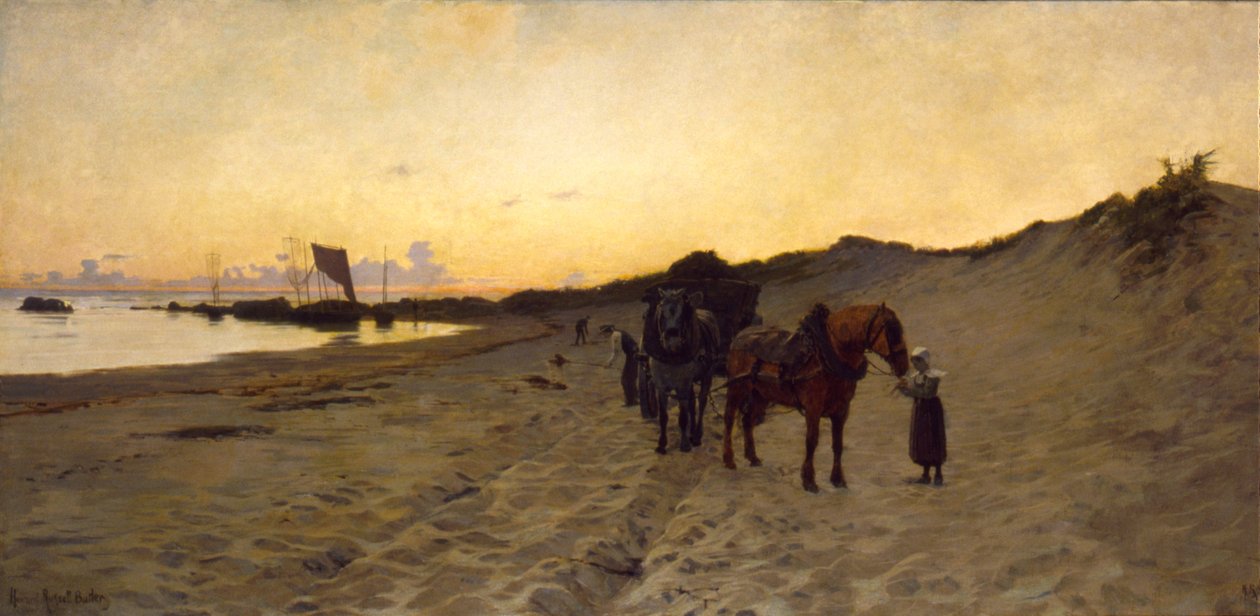 The Seaweed Gatherers, 1886 by Howard Russell Butler