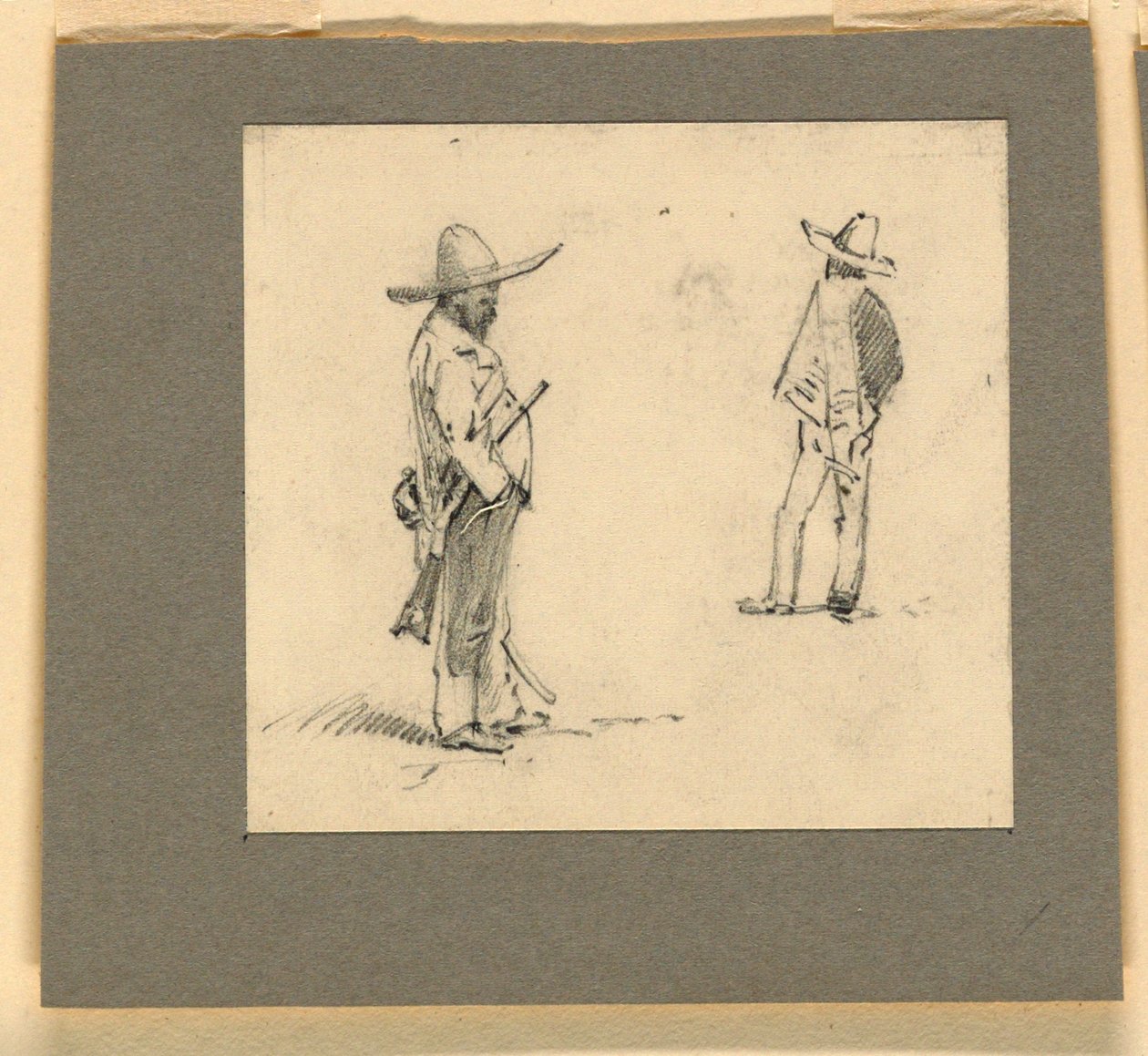 Two Mexicans Standing by Howard Russell Butler
