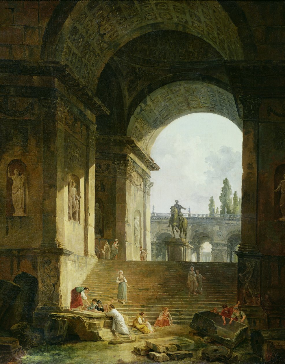 Picturesque View of the Capitol by Hubert Robert