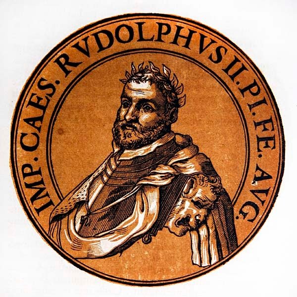 Medallion Portrait of Rudolph II, Holy Roman Emperor by Hubert (after) Goltzius