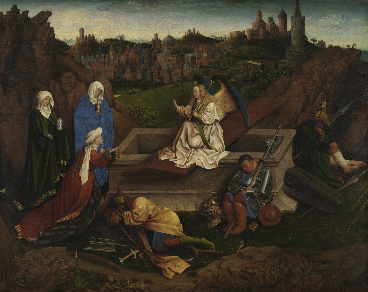 The Three Marys at the Sepulchre by Hubert Eyck