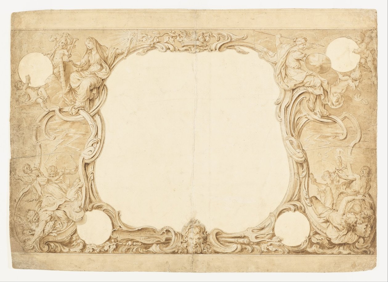 Design for an Ornamental Border, Used for the Surround to the General Chart in John Pine